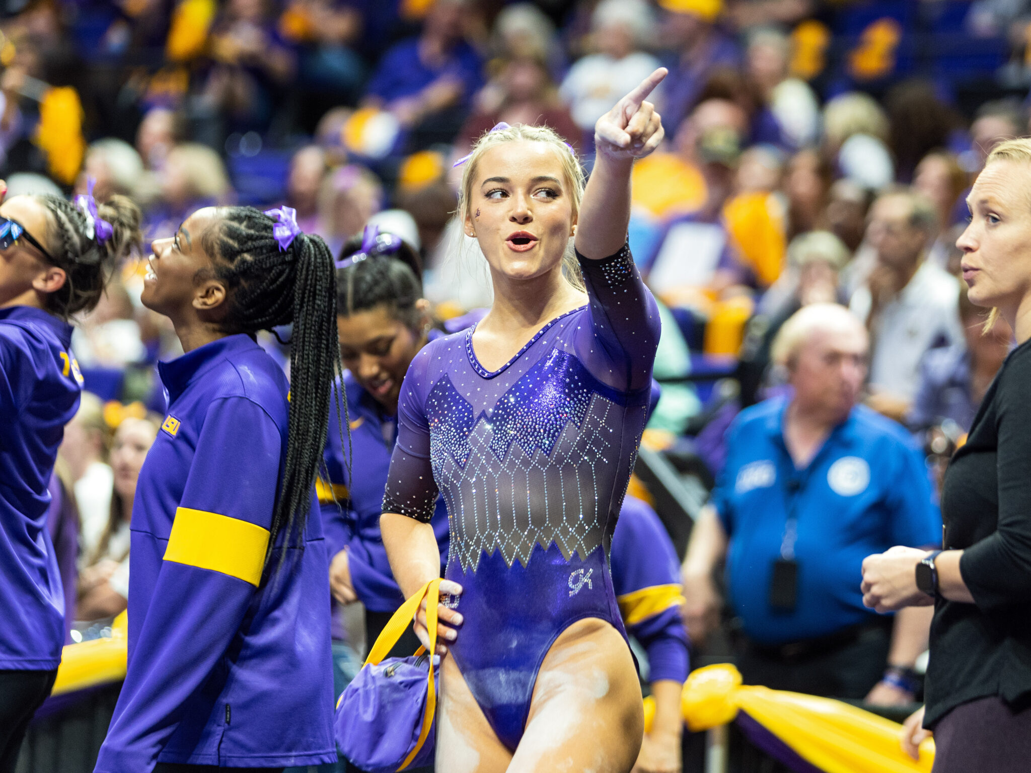 Olivia Dunne Poses In Slick Lsu Gymnastics Uniform As College Superstar