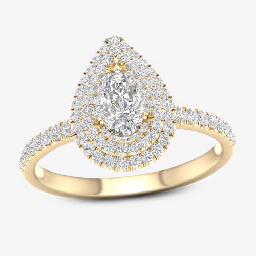Diamond Oval Solitaire Engagement Ring