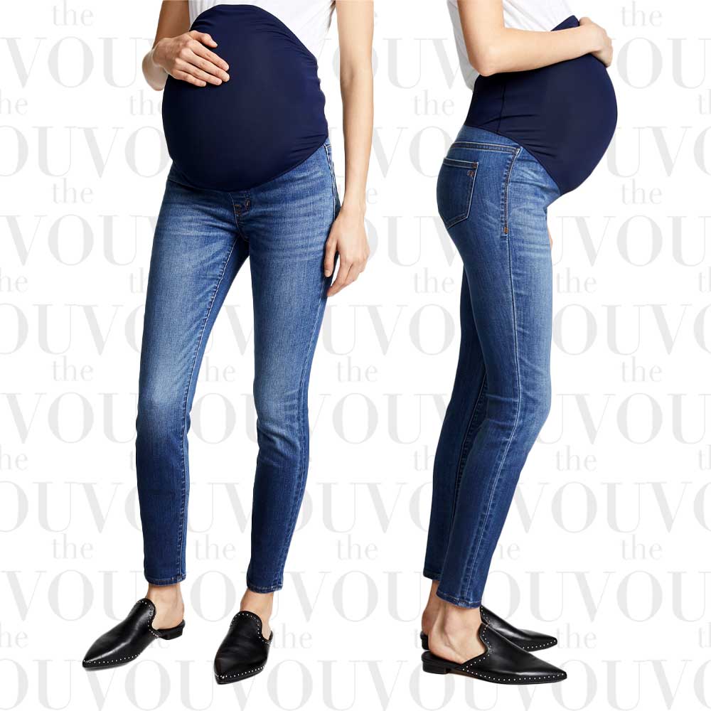 Madewell Danny Wash Skinny Over-the-Belly Maternity Jeans