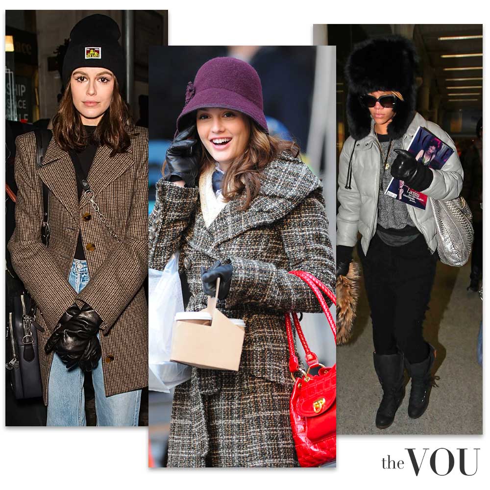 Stylish Hats and Gloves Winter Outfits Ideas