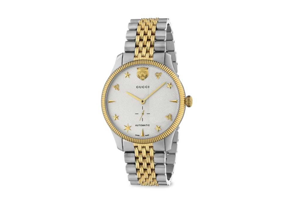 Gucci Stainless Steel & Yellow Gold PVD Bracelet Watch
