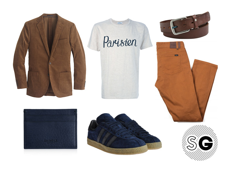 statement pants, parisien, maison kitsune, graphic tee, cult, sneakerhead, blue suede shoes