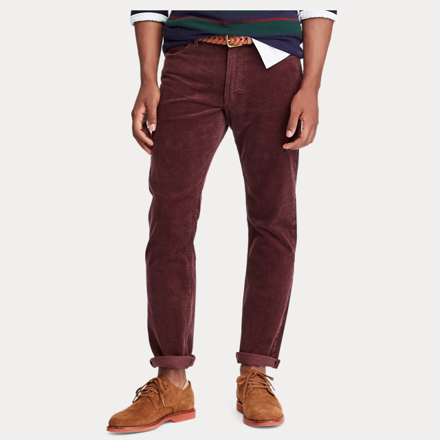 bright color corduroy pants for men