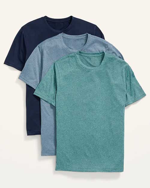 Go-dry Cool Odor-control Core T-shirt 3-pack For Men