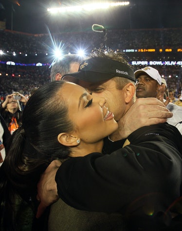 Sean Payton hugging Kim Kardashian