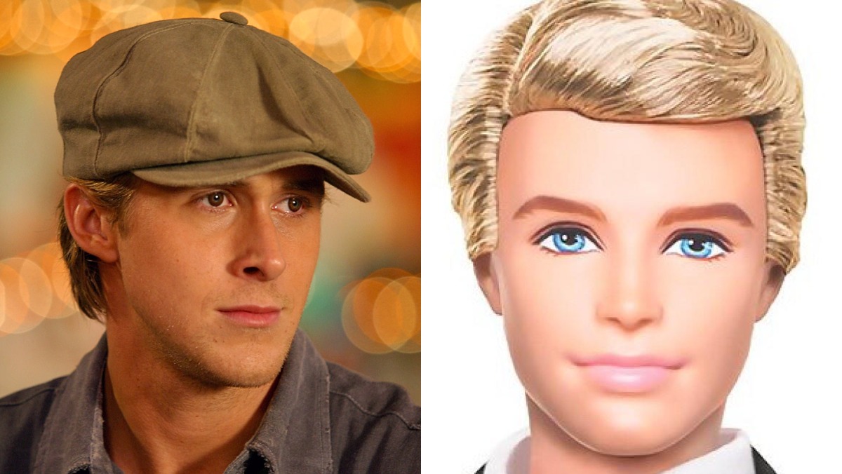 Ryan Gosling in the Notebook and Ken