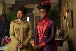 Screen picture of Audra McDonald and Denee Benton from 'The Gilded Age'
