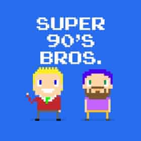 Super 90s Bros podcast logo