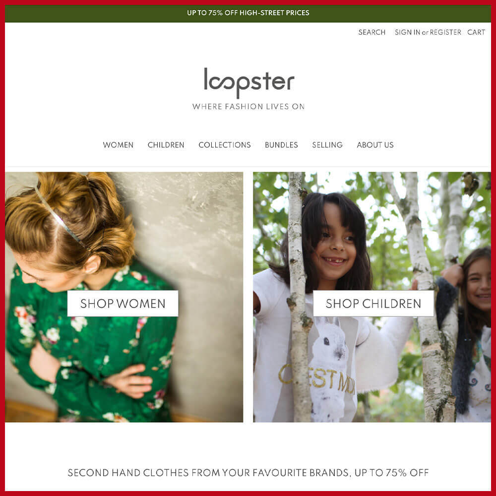 Loopster online thrift store
