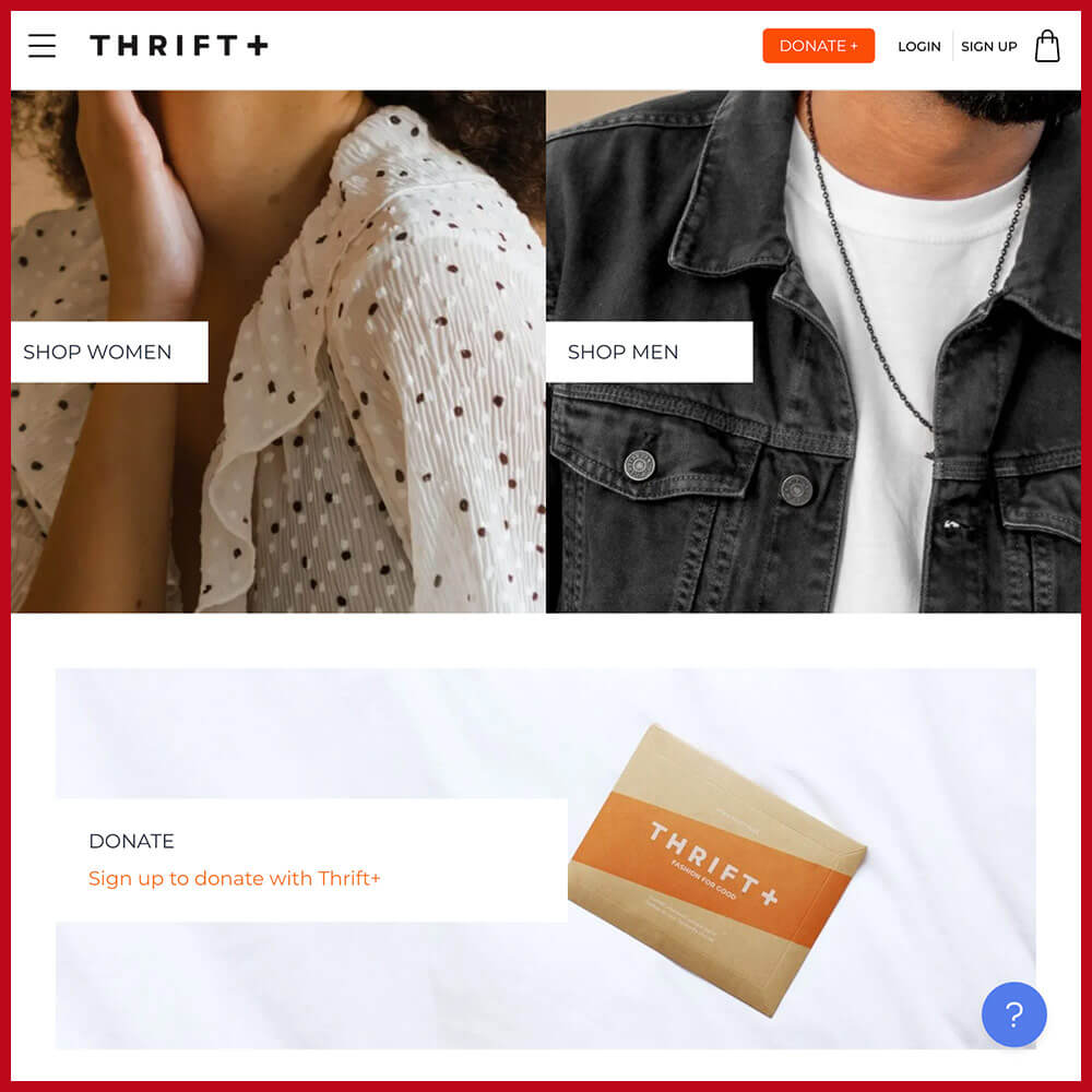 Thrift + online thrift store