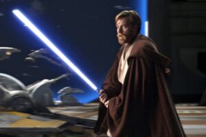 Star Wars: Episode III - Revenge of the SithEwan McGregor (L) and Hayden Christensen