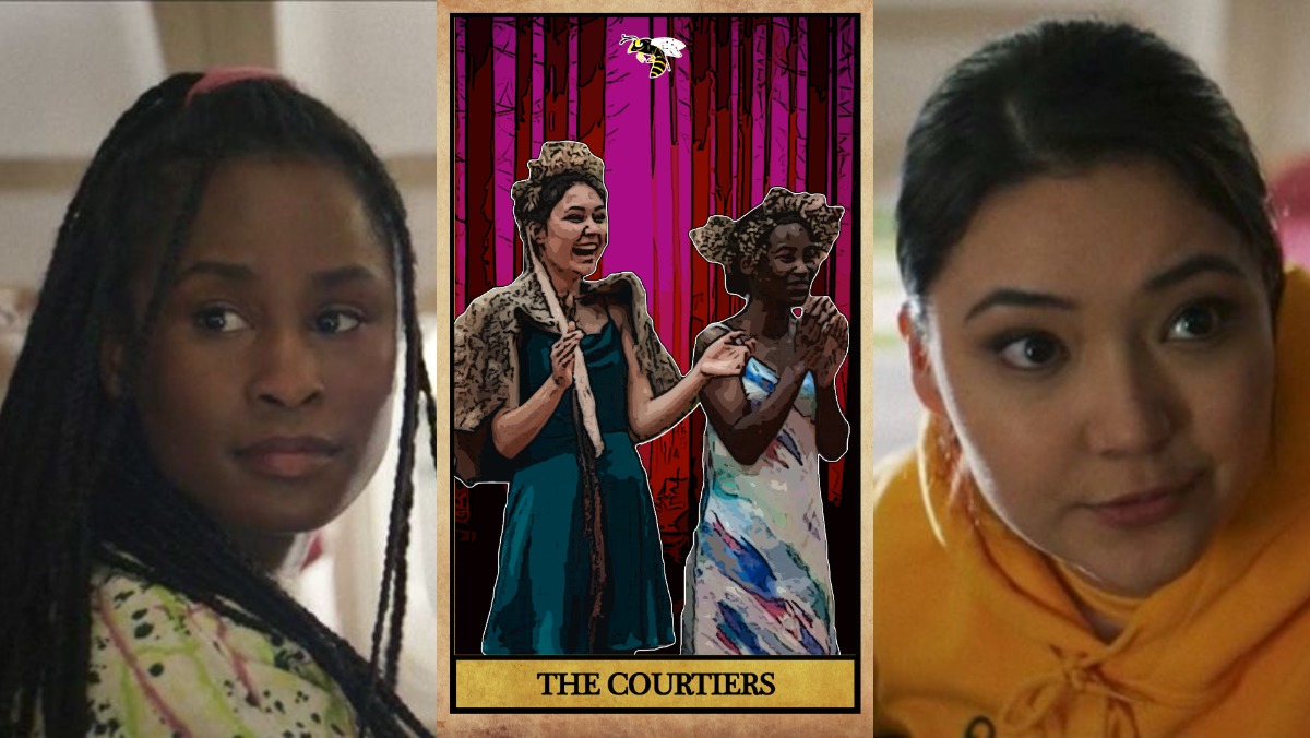 Mari and Akilah - Yellowjackets characters as their fantasy archetypes, the courtiers