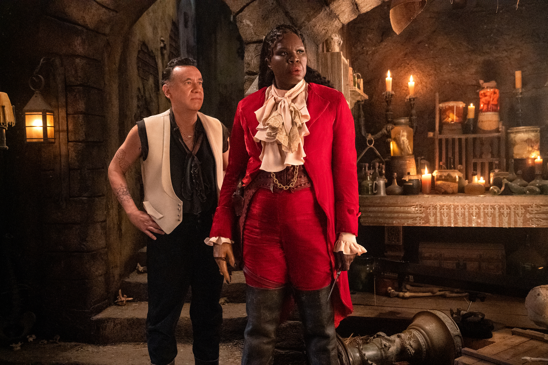 Fred Armisen and Leslie Jones wear pirate attire in Our Flag Means Death