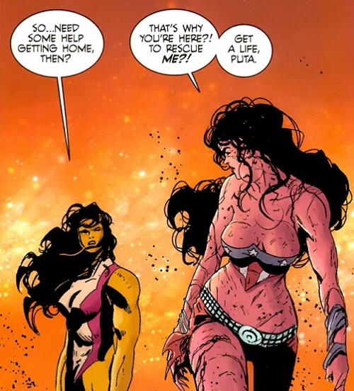 America Chavez insults She-Hulk in 2011 Marvel comic.