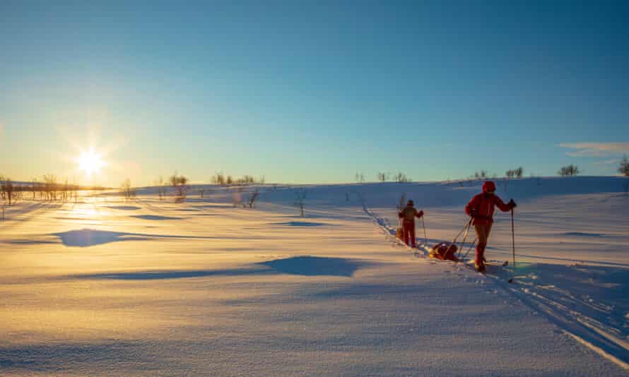 Cross country skiing in northern Norway.