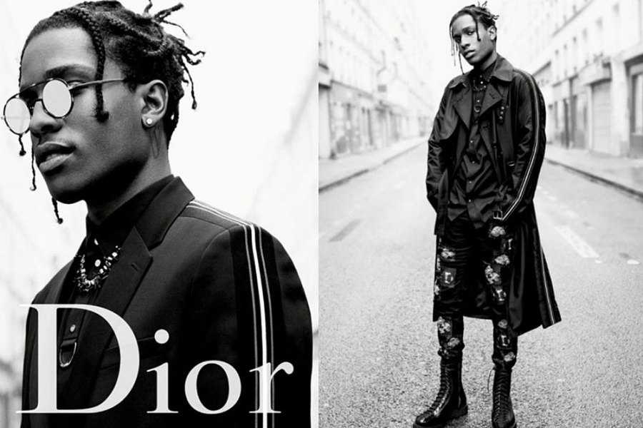 Artists like A$AP Rocky have taken hip-hop fashion to new levels like with this Dior campaign