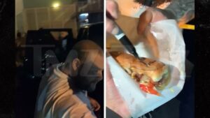 Action Bronson Signs Hot Dog for Fan