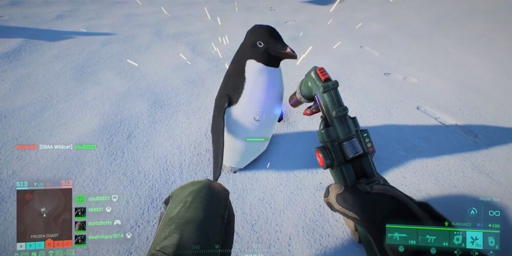 Fixing a penguin