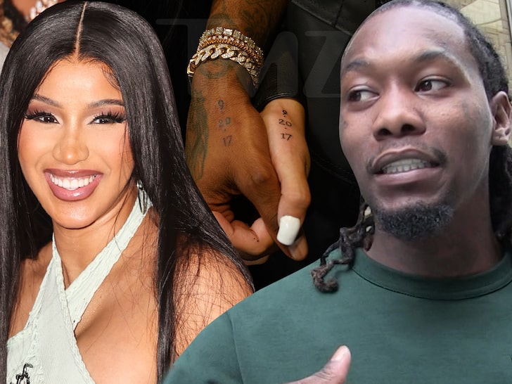 Cardi B and Offset Tattoo Each Other with Wedding Dates