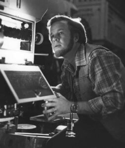 Douglas Trumbull on the set of Close Encounters of the Third Kind, 1977.