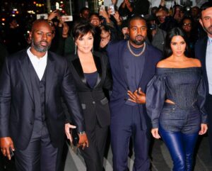 NEW YORK, NEW YORK - NOVEMBER 06: Corey Gamble, Kris Jenner, Kanye West and Kim Kardashian are seen on November 06, 2019 in New York City. (Photo by Gotham/GC Images)