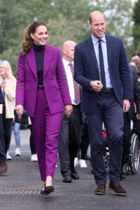 The Duke and Duchess of Cambridge during a tour of the Ulster University Magee Campus on September 29, 2021 in Londonderry, Northern Ireland. (Photo: Pool/Samir Hussein/WireImage)