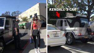 Kendall Jenner Stops Illegally Parking in Handicap Spot at Pilates