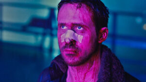 Joe with a broken nose in Blade Runner 2049