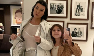 Penelope Disick and her luxurious Gucci look matching mom, Kourtney Kardashian