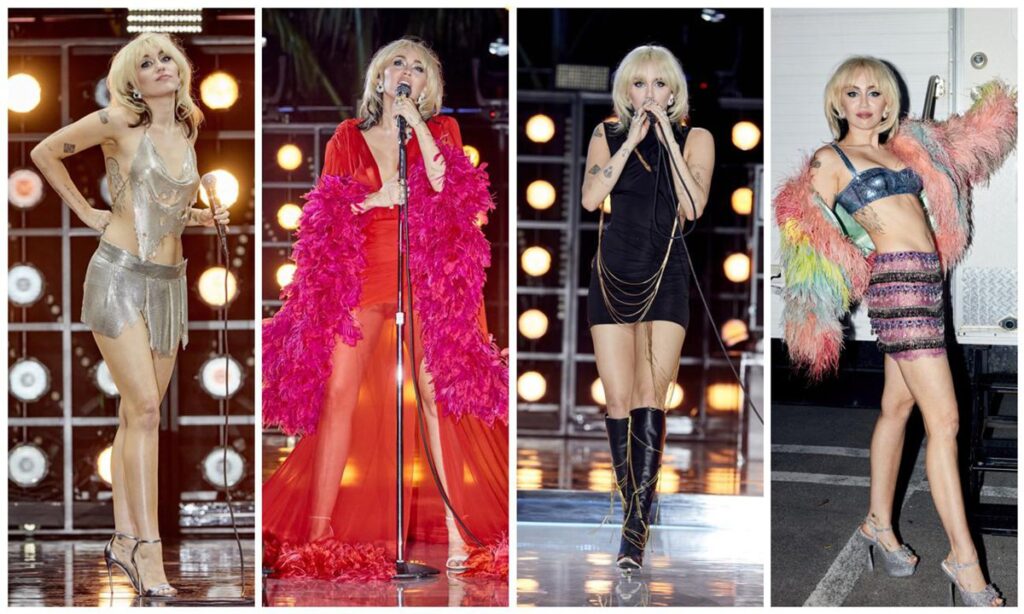 See all the amazing outfits Miley Cyrus pulled off during her NBC New Year’s Eve Party