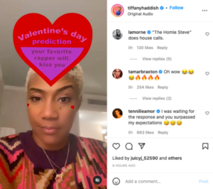 Tiffany Haddish’s Valentine’s Day Prediction Derails When Fans Bring Up Common 