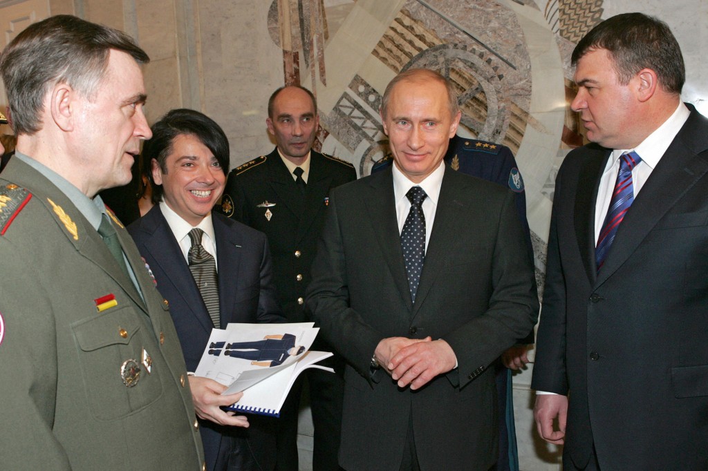 Valentin Yudashkin and Vladimir Putin