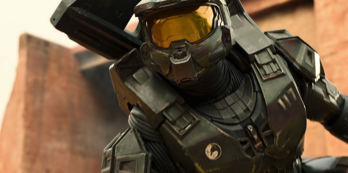 Master Chief up close from the TV show Halo