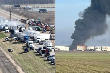 Crash involving 50 cars leaves 'five dead after driver suddenly hits brakes'