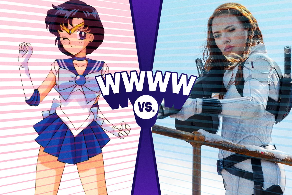 Sailor Mercury vs. Black Widow