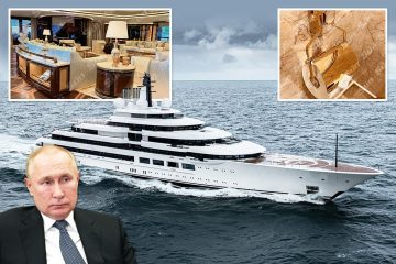 Inside Putin's £500m superyacht with cinema & GOLD toilet roll holder