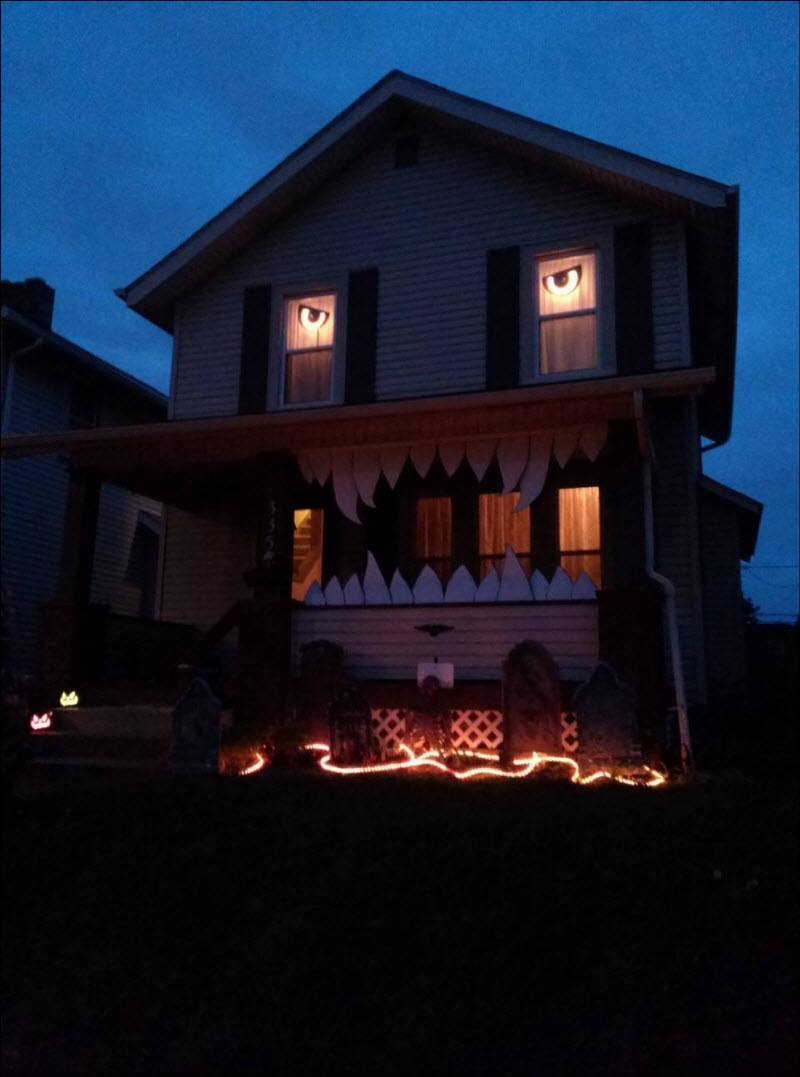 Monster House Halloween Decor