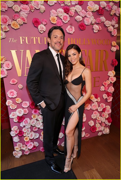 Jenna Dewan and Steve Kazee at the Vanity Fair and Lancome party