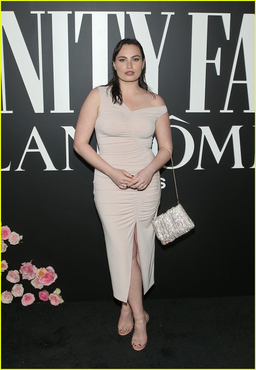 Kathryn Gallagher at the Vanity Fair and Lancome party