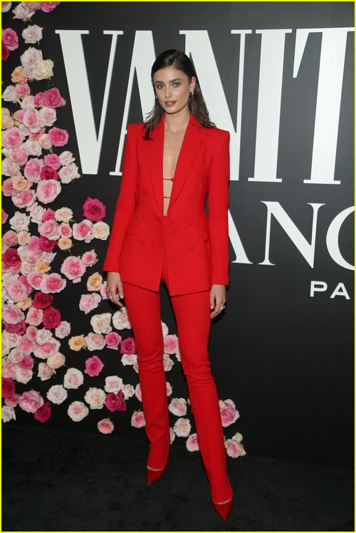 Taylor Hill at the Vanity Fair and Lancome party