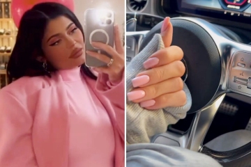 Kylie Jenner shows off perfect manicure in her $130K G-Wagon 

