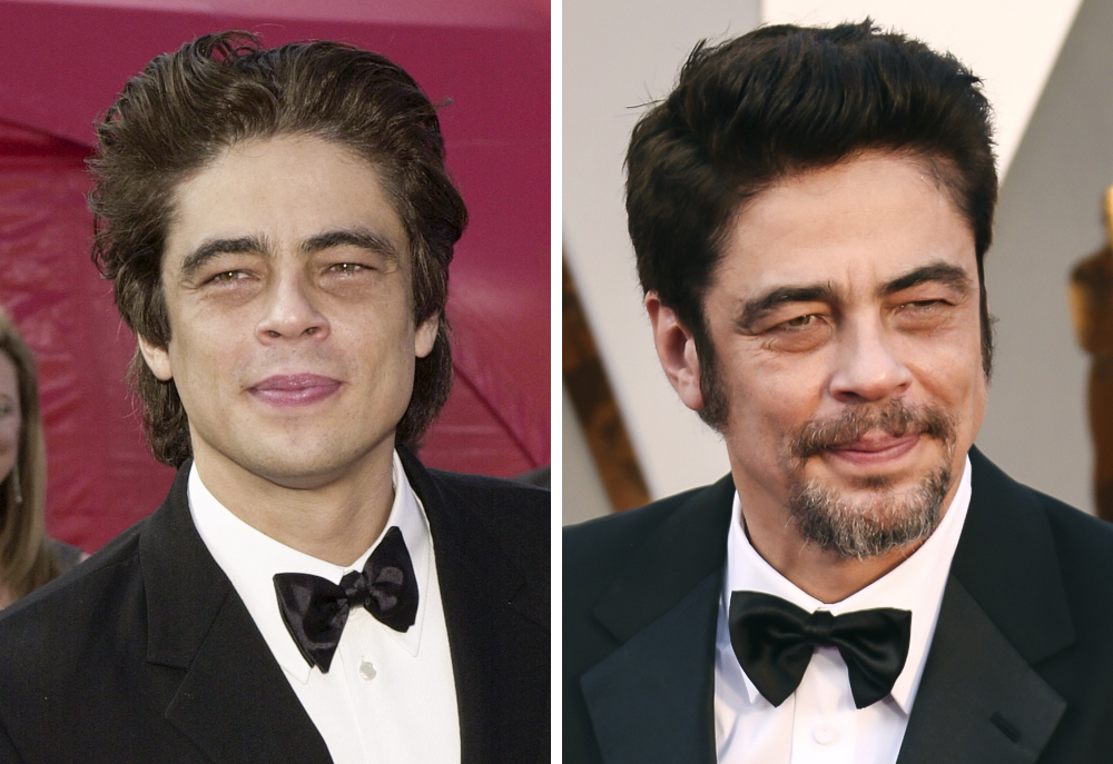 Benicio Del Toro 2001 and 2016