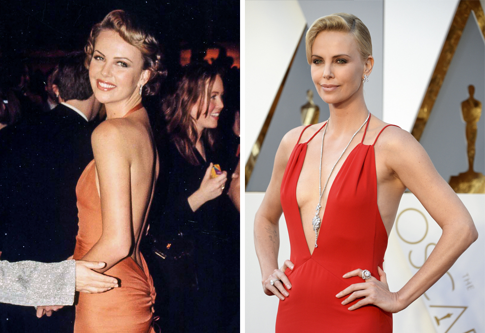 Charlize Theron 2000 and 2016