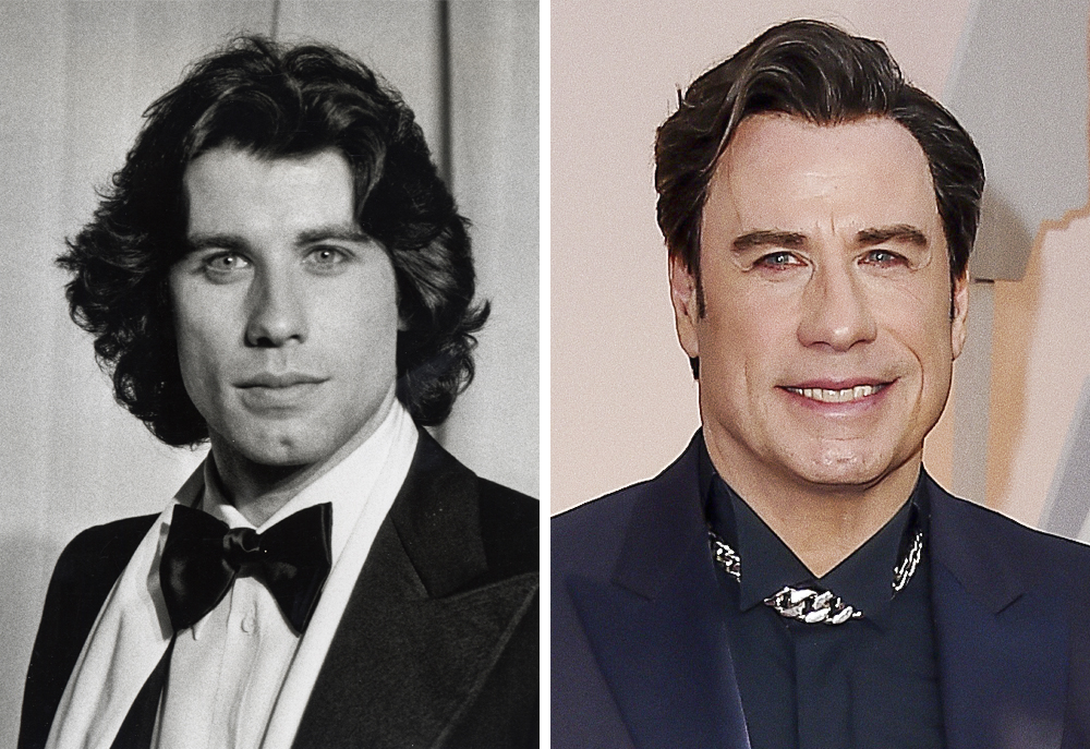 John Travolta 1978 and 2015