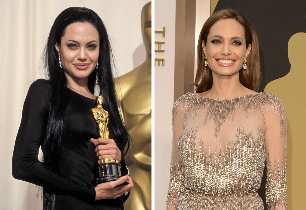 Angelina Jolie 2000 and 2014