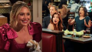 HIMYM's Robin, Cobie Smulders, joins Hillary Duff on How I Met Your Father, split image of Duff and HIMYM cast