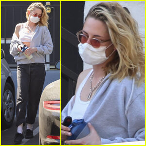 Kristen Stewart Kicks Off Her Day with Trip to the Hair Salon