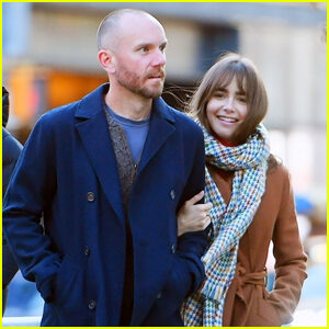 Lily Colins Holds on Close to Hubby Charlie McDowell During Day Out in NYC