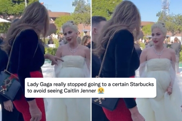 Lady Gaga fans go crazy after she SNUBS Caitlyn Jenner in Oscars exchange