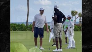 Michael Jordan & Tony Romo Golf Together In Mexico